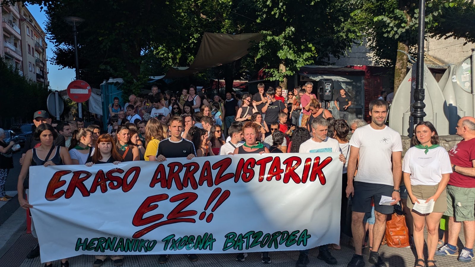 “En Hernani llevamos semanas viviendo actitudes, mentiras y acciones organizadas racistas”